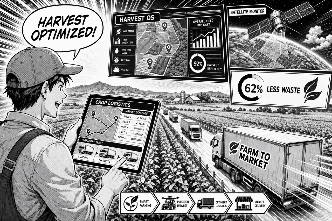 Harvest OS manga panel
