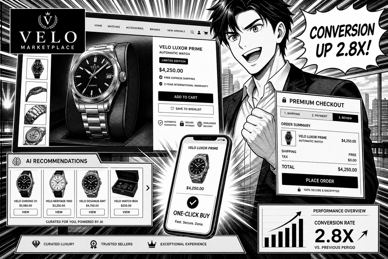 VELO Marketplace manga panel