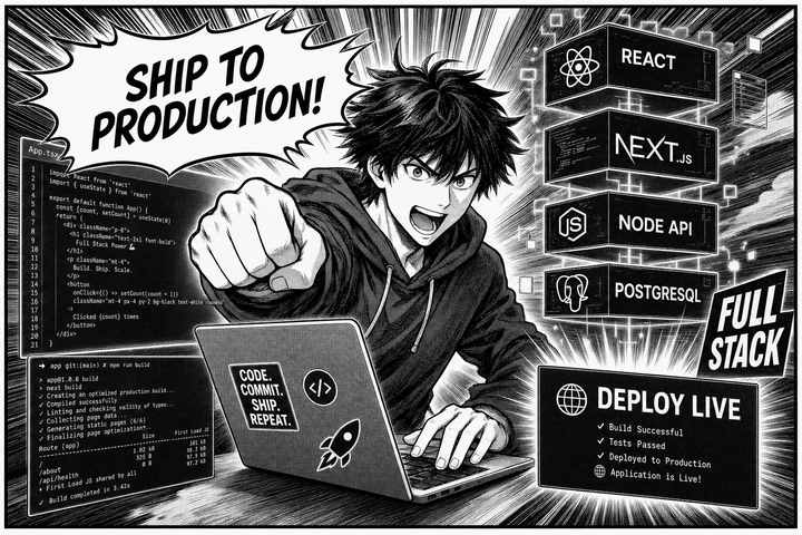 Manga illustration for full stack applications